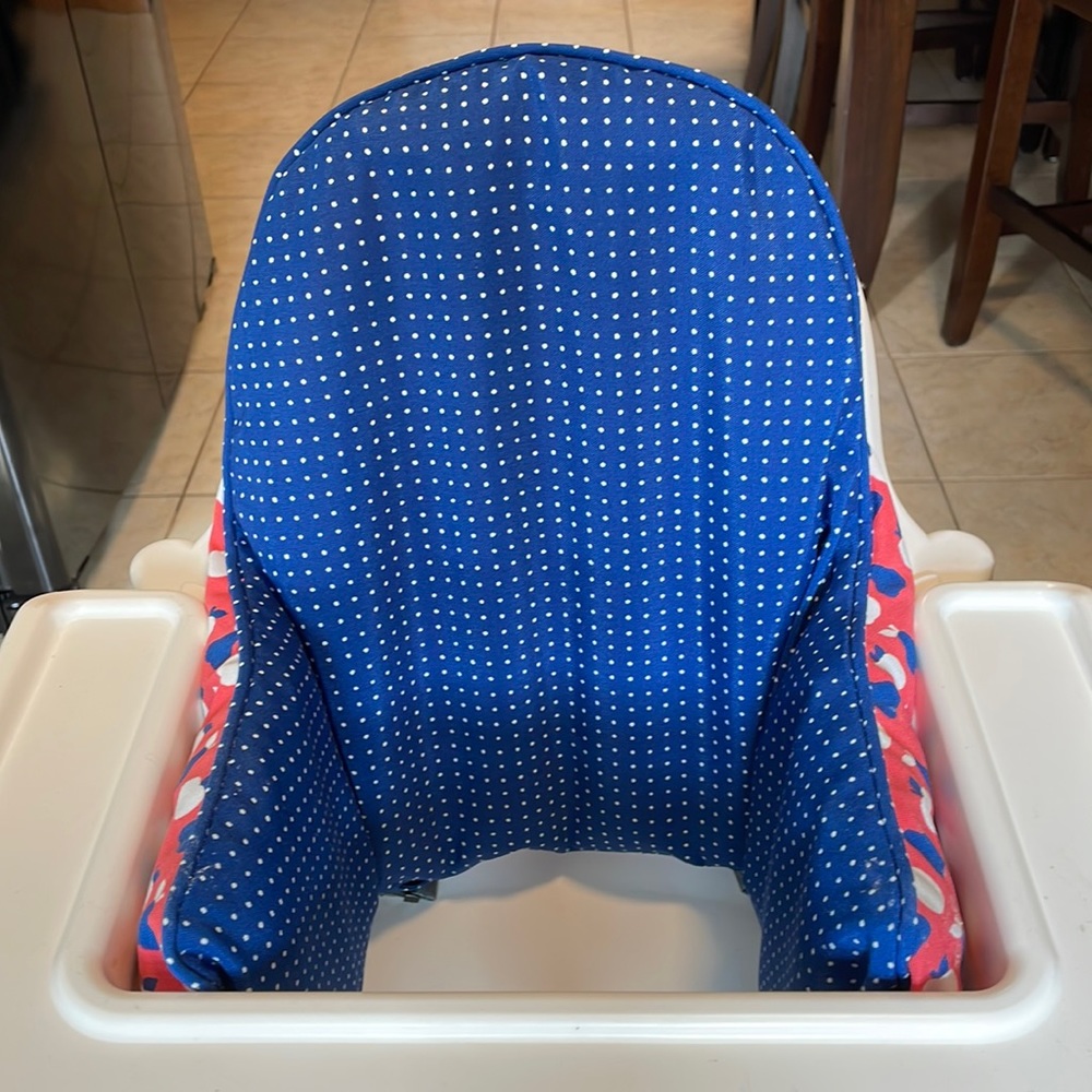 IKEA high chair cushion w/ cover